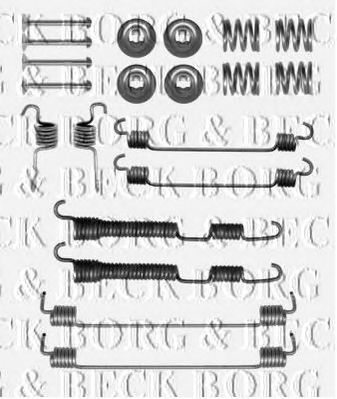 BORG & BECK bbk6255 -  Комплектующие, колодки дискового тормоза